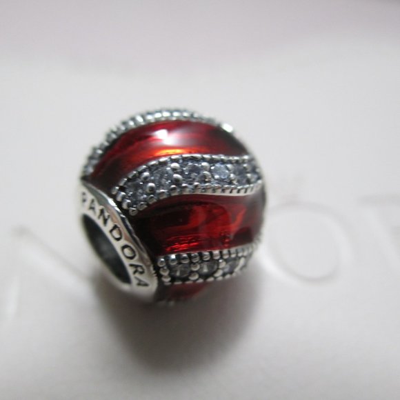 Pandora Jewelry 2 Pandora Charms Christmas Red Ornament Radiant